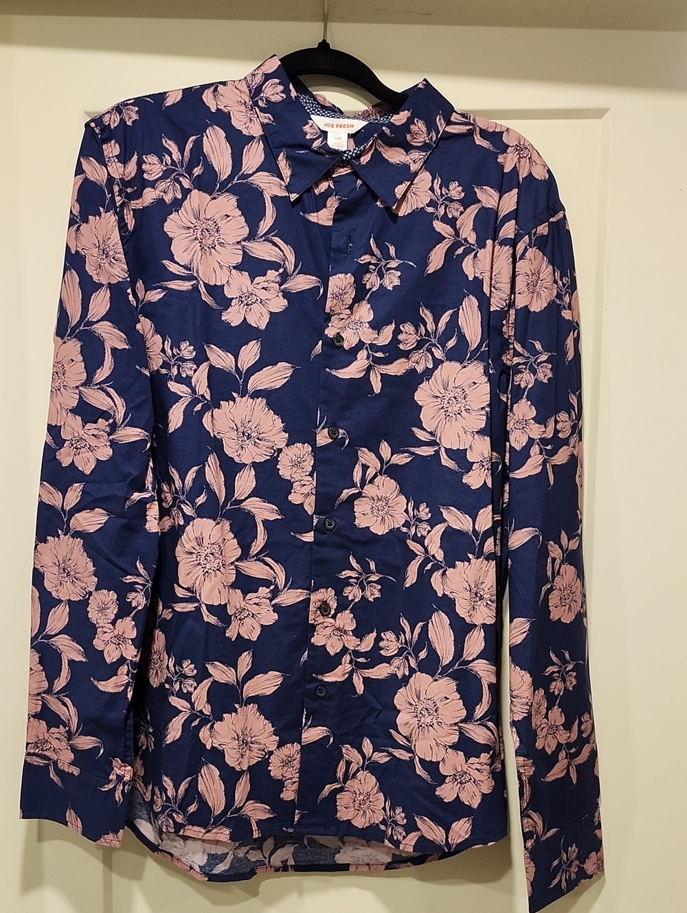 Mens Floral button-up Shirt